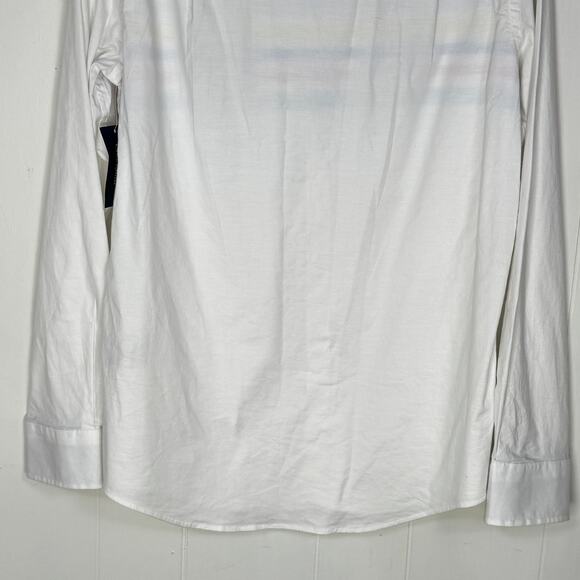 Club Room Mens Casual Button Down Shirt Size Small White Long Sleeve Collared - Picture 6 of 13